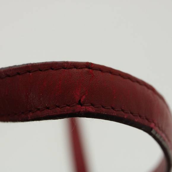 Christian Dior Lady Dior Canage Tote Bag Coated Canvas Red Auth bs4684 - Picture 9 of 16